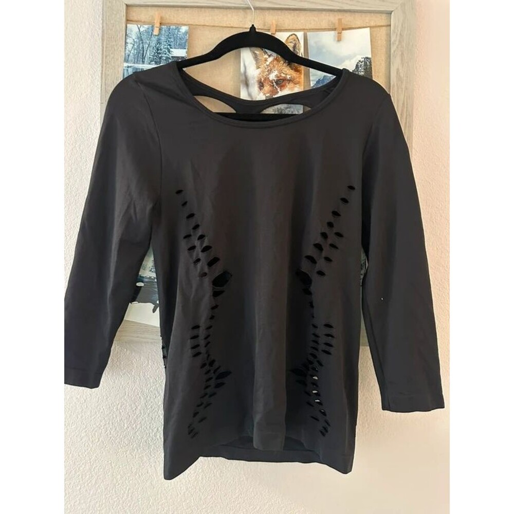 Venus Long Sleeve Cutout Top Size L